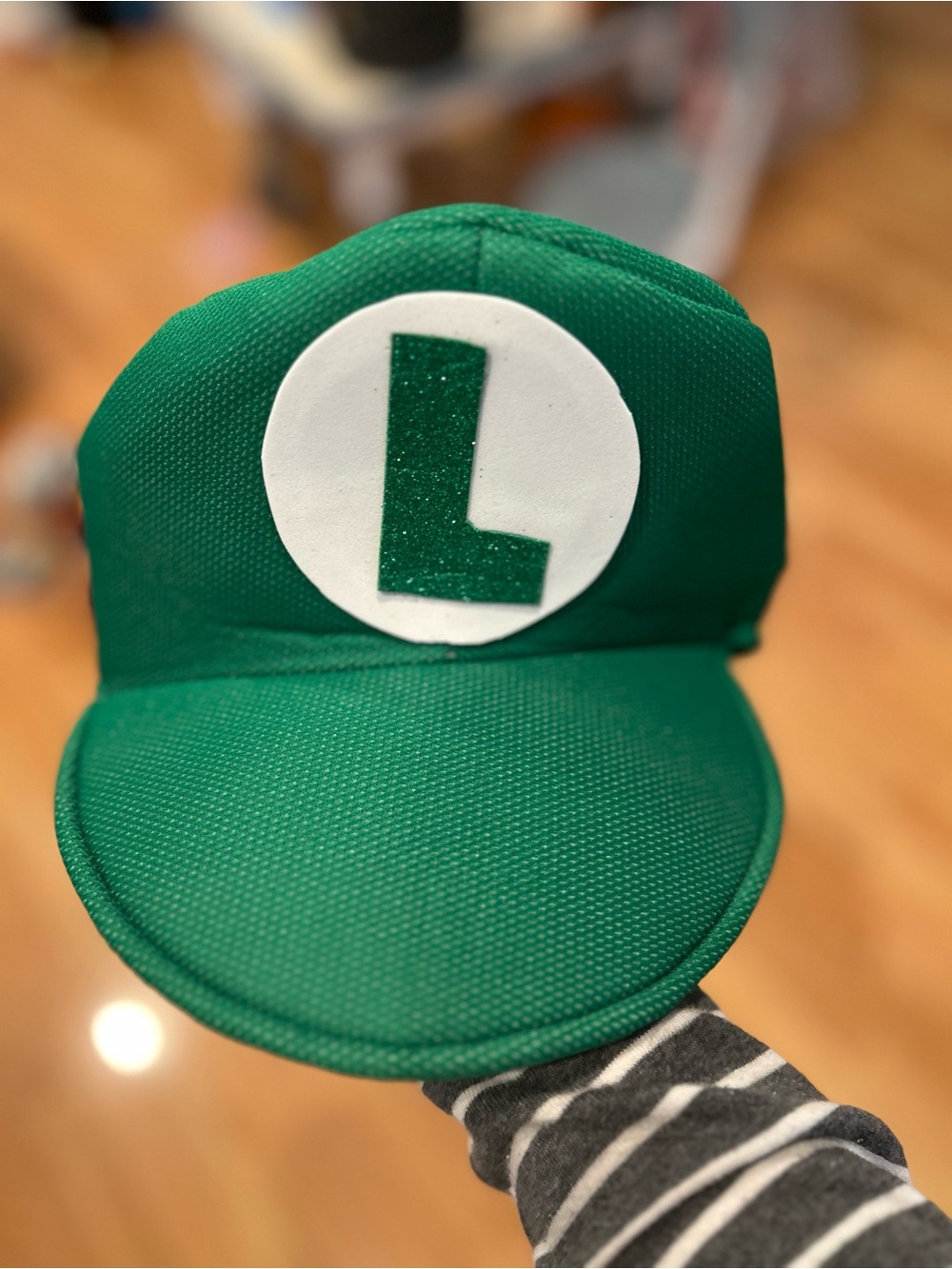 Kids Green Character Cap with 'L' Emblem